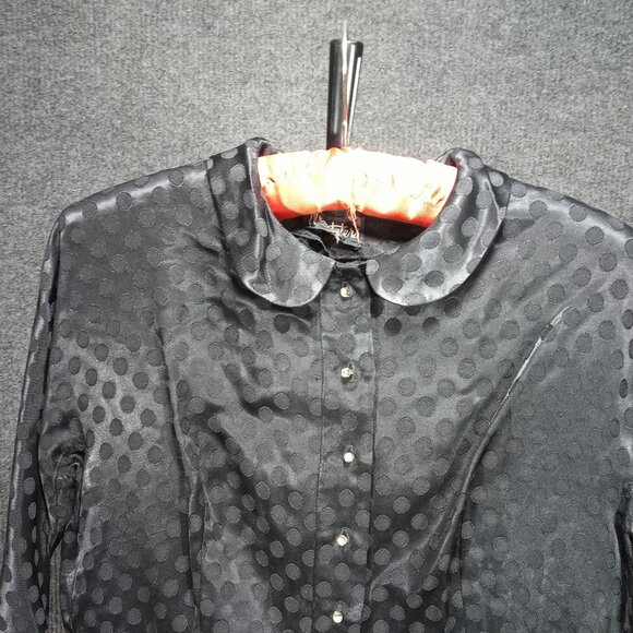 1950's Black Polka Dot Circle Dress by Neusteters - Picture 2 of 8